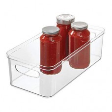 idesign 71780 crisp fridge and pantry storage handles, container for food, drinks, produce organization, bpa-free, 16' x 8' x