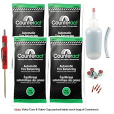 Counteract DIYK-4 Do It Yourself Tire/Wheel Balancing Beads Kit - Off -Road, Light Duty Truck Tires, (4) 4oz DIY Bead Bags, (4)