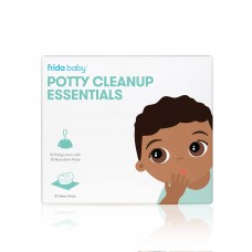 Frida Baby Potty cleanup Essentials Leak-Proof Potty Liners and Disposable Floor Pads for Potty Training