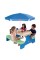 Little Tikes Easy Store Picnic Table with Umbrella - Blue