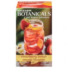 Bigelow Botanicals Cold Water Infusion Tea Strawberry Lemon Orange Blossom