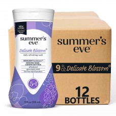 Summer's Eve Delicate Blossom Daily Refreshing All Over Feminine Body Wash, Removes Odor, Feminine Wash pH Balanced, 9 fl oz, 12