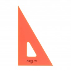 Pacific Arc Drafting Triangle, 10-Inch, 306090 Degrees, Fluorescent Orange