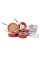 As Seen On TV 10 pc. Red Copper Cookware Set