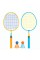 Franklin Sports Badminton Racket Set - Smashminton, Oversize - 2 Player Backyard Youth Set with Birdies For Kids