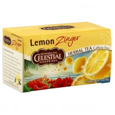 Celestial Seasonings Herbal Tea, Caffeine Free, Lemon Zinger, 20 tea bags [1.6 oz (45 g)]