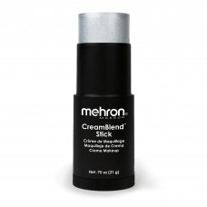 Mehron Makeup CreamBlend Stick | Face Paint, Body Paint, & Foundation Cream Makeup | Body Paint Stick .75 oz (21 g) (Silver)