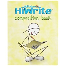 Abilitations 1330101 Hi-Write Composition Notebook, 160 Pages/80 Sheets, Yellow/White, 9-1/2 in L X 7-1/2 in W