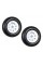 eCustomRim 2-Pk Trailer Tire On Rim ST205/75D15 F78 205/75 LRC 5 Lug White Spoke Wheel