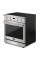 Cosmo 30 in. 4.8 cu. ft. Electric Range with 4 Burner Glass Cooktop and Convection Oven in Stainless Steel