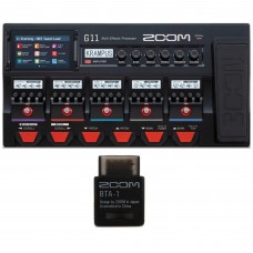 PBS Kids Zoom G11 Multi-Effects Processor for Electric Guitar with Zoom BTA-1 Bluetooth Adaptor