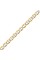 DoubleAccent 14K Two Tone Gold Chain White Pave Light Flat Mariner Chain Necklace (16, 18, 20, 22, 24, 26 Inches)