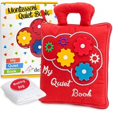 Democa Quiet Book For Toddlers - Montessori Basic Skills Activity Toys – Preschool Learning Soft Travel Toy & Sensory Educationa