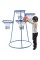 Angeles 4-Hoop Basketball Stand - Blue, Black - Metal - 1 Each