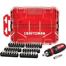 CRAFTSMAN RATCHETING SCREWDRIVER, 44PC Red