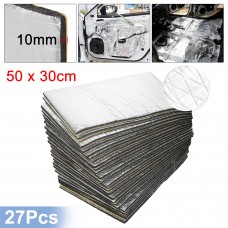 Unique Bargains 27pcs 394mil 10mm 43.4sqft Heat Sound Deadener Insulation Mat for Car 20'x12'