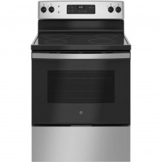 GE JBS62RWSS 5 Cu. Ft. Stainless Freestanding Smoothtop Electric Range