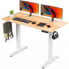 Sweetcrispy Electric Standing Desk48 x 24in Adjustable Height Electric Stand up Desk Standing Computer Desk Home Office Desk Er