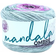 Lion Brand Yarn Mandala Ombré Yarn with Vibrant Colors, Soft Yarn for Crocheting and Knitting, Joy, 1-Pack