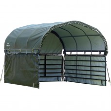 ShelterLogic 51482 12' x 12' Outdoor Garden Enclosure Kit for Corral Shelter - Green