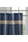 Madison Park Faux Silk Lined Shower Curtain w/Embroidery,MP70-3452