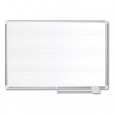 Mastervision Ruled Planning Board, 48 X 36, White/Silver