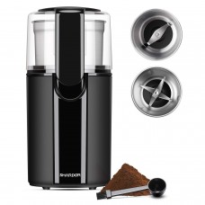 Great Choice Products Coffee Grinder Electric, Spice Grinder Electric, Herb Grinder, Grinder For Coffee Bean Spices And Seeds With 2