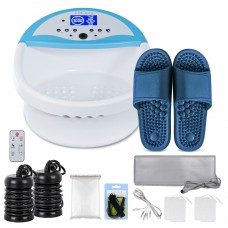 LeCuag Foot Detox MachineIonic Foot Cleanse Ion Detox Foot Bath Machine Foot Spa Bath with Slippers Time Setting FIR Belt Ion Arra