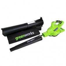 Greenworks 40V (185 MPH) Brushless Cordless Leaf Blower / Vacuum, Tool Only 24312