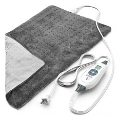 Pure Enrichment® PureRelief™ XL (12' x 24') Electric Heating Pad for Back Pain and Cramps - 6 InstaHeat™ Settings, Machine-Washa