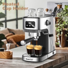 Moda Furnishings Espresso Machine, Cappuccino & Latte Machine ,Compact Coffee Machine for Home,Stainless Steel