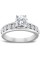 Pompeii3 SI/G 2 Carat Round Cut Diamond Engagement Solitaire Ring 14k White Gold Enhanced