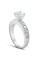 Pompeii3 SI/G 2 Carat Round Cut Diamond Engagement Solitaire Ring 14k White Gold Enhanced