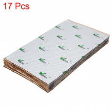 Unique Bargains 17pcs 80mil 18sqft Car Sound Deadener Heat Insulation Mat Roof Sound Barrier