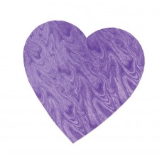 Beistle Pack of 72 Embossed Purple Foil Heart Cutout Valentine Decorations 4'