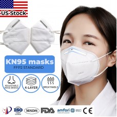 POSDEV 10 PCS KN95 Face Mask Disposable Mouth Cover Protective Respirator Covers Medical Grade