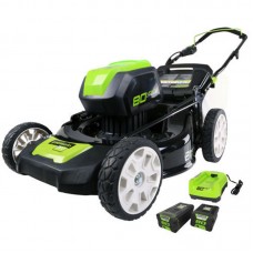 Greenworks 2500402 21' 80V Cordless Lithium-Ion 3-in-1 Lawn Mower Kit