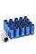 DNA Motoring LN-ZTL-9015-15-BL 16-Piece M12 x 1.5 Aluminum Alloy Wheel Lug Nuts + 4 x Lock Nut + 1 x Lock Nut Key (Blue)