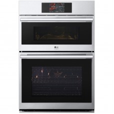 LG STUDIO WCES6428F 6.4 cu. ft. Wi-Fi Enabled Combination Wall Oven w/ Air Fry – PrintProof™ Stainless Steel