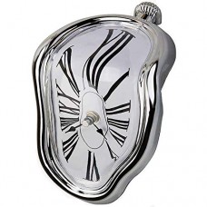 FAREVER Melting Clock, Salvador Dali Watch Melted Clock for Decorative Home Office Shelf Desk Table Funny Creative Gift,