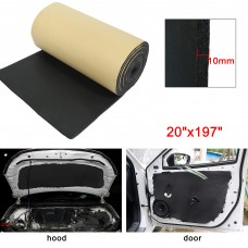 Unique Bargains 394mil 27sqft Car Cell Foam 10mm Sound Proofing Insulation Deadener Mat 20'x197'