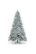 Costway 9ft Snow Flocked Hinged Artificial Christmas Tree Unlit Metal