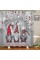 dolasev christmas gnome shower curtains for bathroom, white christmas shower curtain winter holiday, xmas merry christmas gno