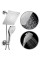 Dream Spa UltraLuxury 9 Rainfall Shower HeadHandheld Combo Convenient PushButton Flow Control Button for easy onehanded op