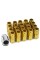 DNA Motoring LN-ZTL-9015-125-GD 16-Piece M12 x 1.25 Aluminum Alloy Wheel Lug Nuts + 4 x Lock Nut + 1 x Lock Nut Key (Gold)