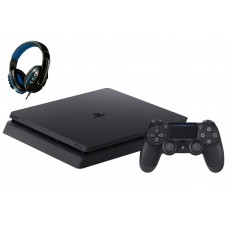 Sony 2215B PlayStation 4 Slim 1TB Gaming Console Black with BOLT AXTION Bundle Like New