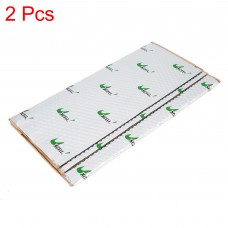 Unique Bargains 2pcs 80mil 5sqft Car Sound Deadener Heat Insulation Mat Door Sound Barrier