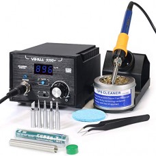 YIHUA 939D+ Digital Soldering Station, 75W Equivalent with Precision Heat Control (392°F to 896°F) and Built-in Transformer. ESD