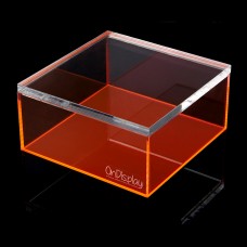 Vandue OnDisplay Electric Neon Luxe Clear Acrylic Storage Treasure Box - Medium