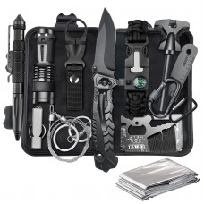 KEPEAK Survival Gear, Professional Emergency Kit, Outdoor Survival Kit for Camping, Hiking, Earthquake and Other Emergency